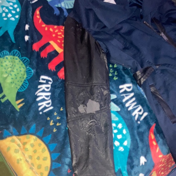 Vera moda sz medium blue worn couple time faux leather - Picture 7 of 8